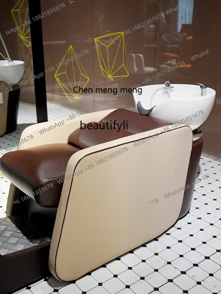 Hair Care Is Self Care - K185 Lying Half Ceramic Basin Shampoo