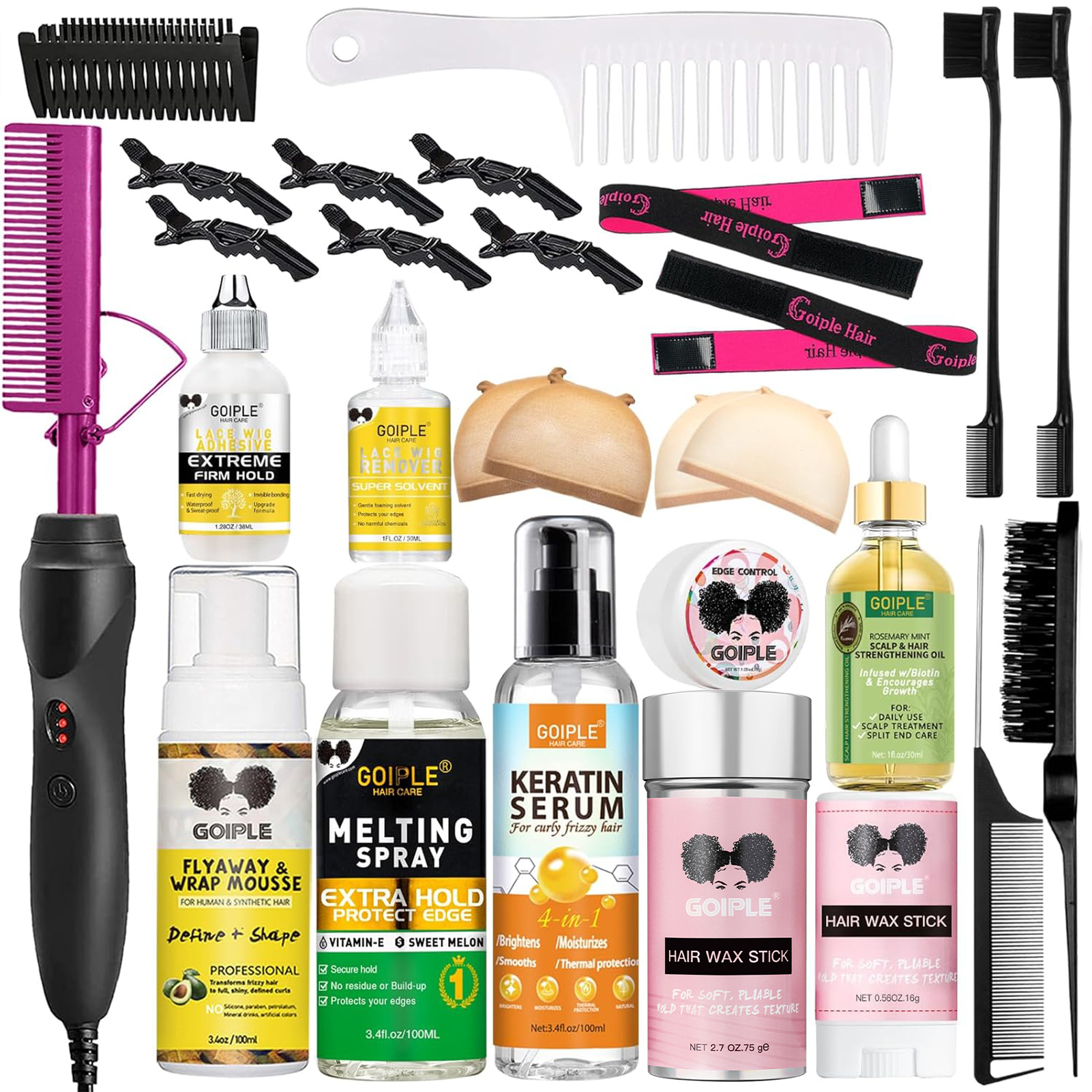 Hair Care Keratin - GOIPLE Professional Wig Install Kit Electric