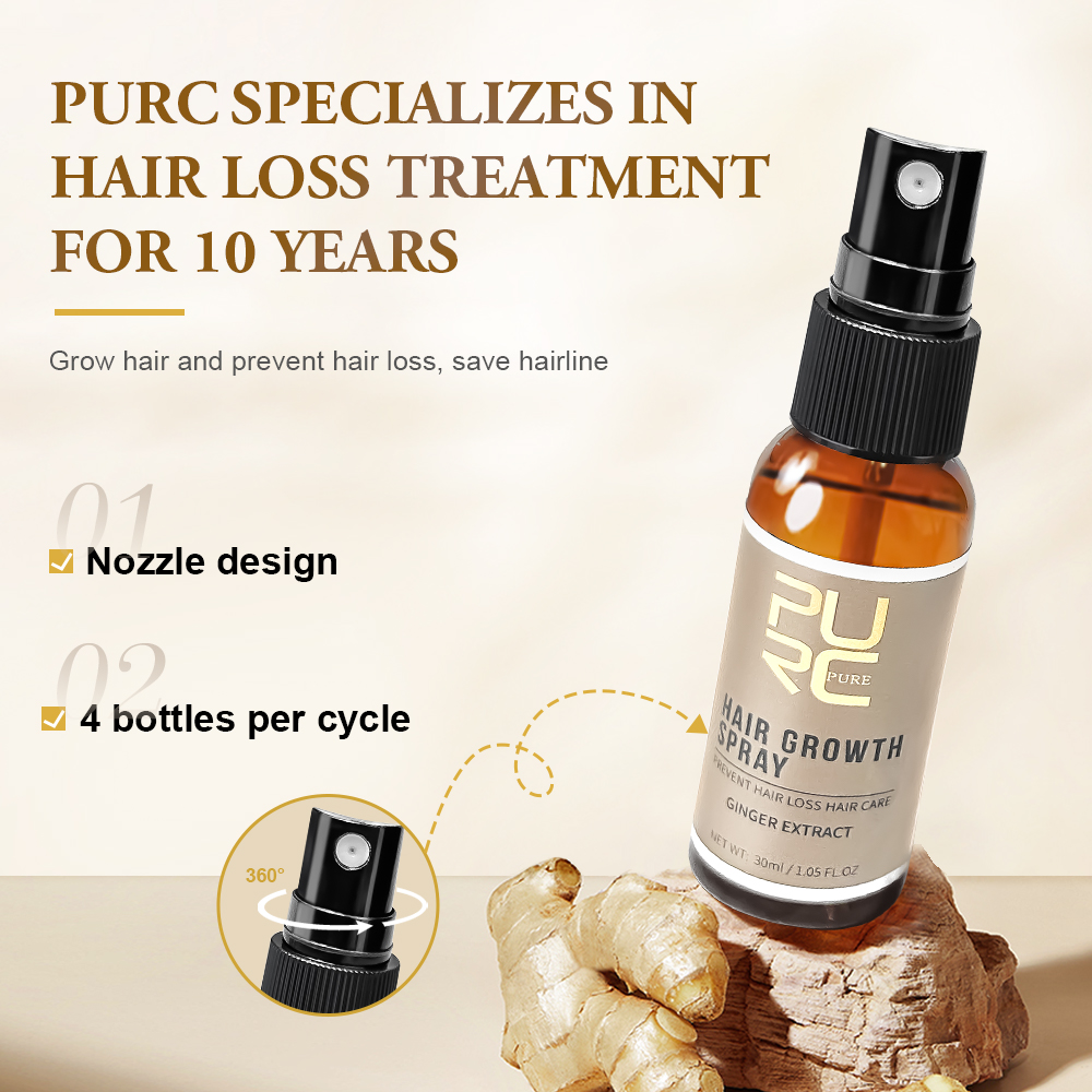 PURC Ginger Hair Growth Produc - Caffeine Hair Serum 리뷰 및 가격
