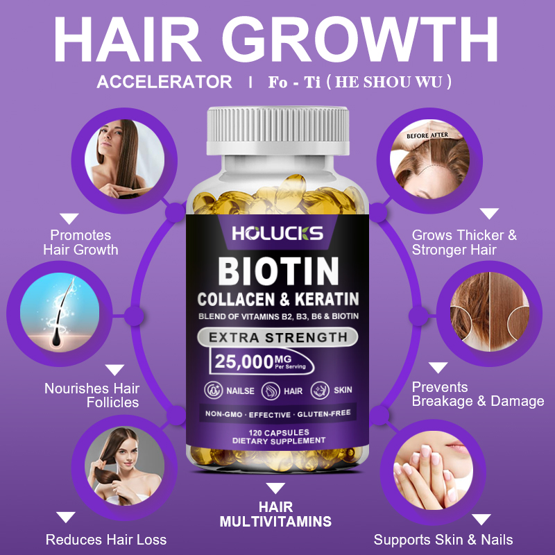 Biotin Collagen & Keratin Caps - Hair Care Keratin 리뷰 및 가격