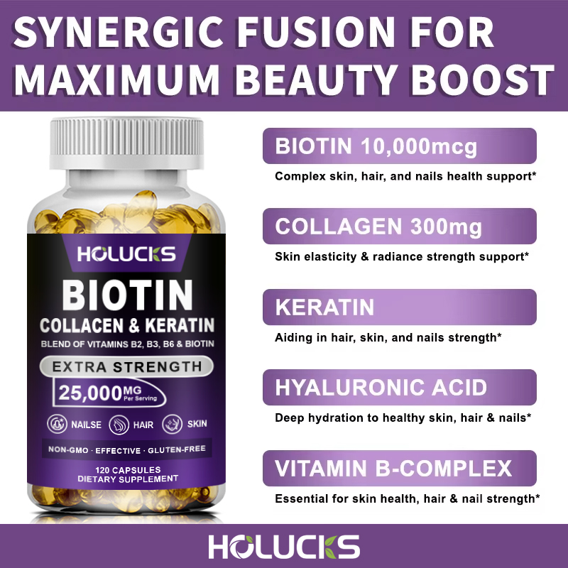Biotin Collagen & Keratin Caps - Hair Care Keratin 리뷰 및 가격