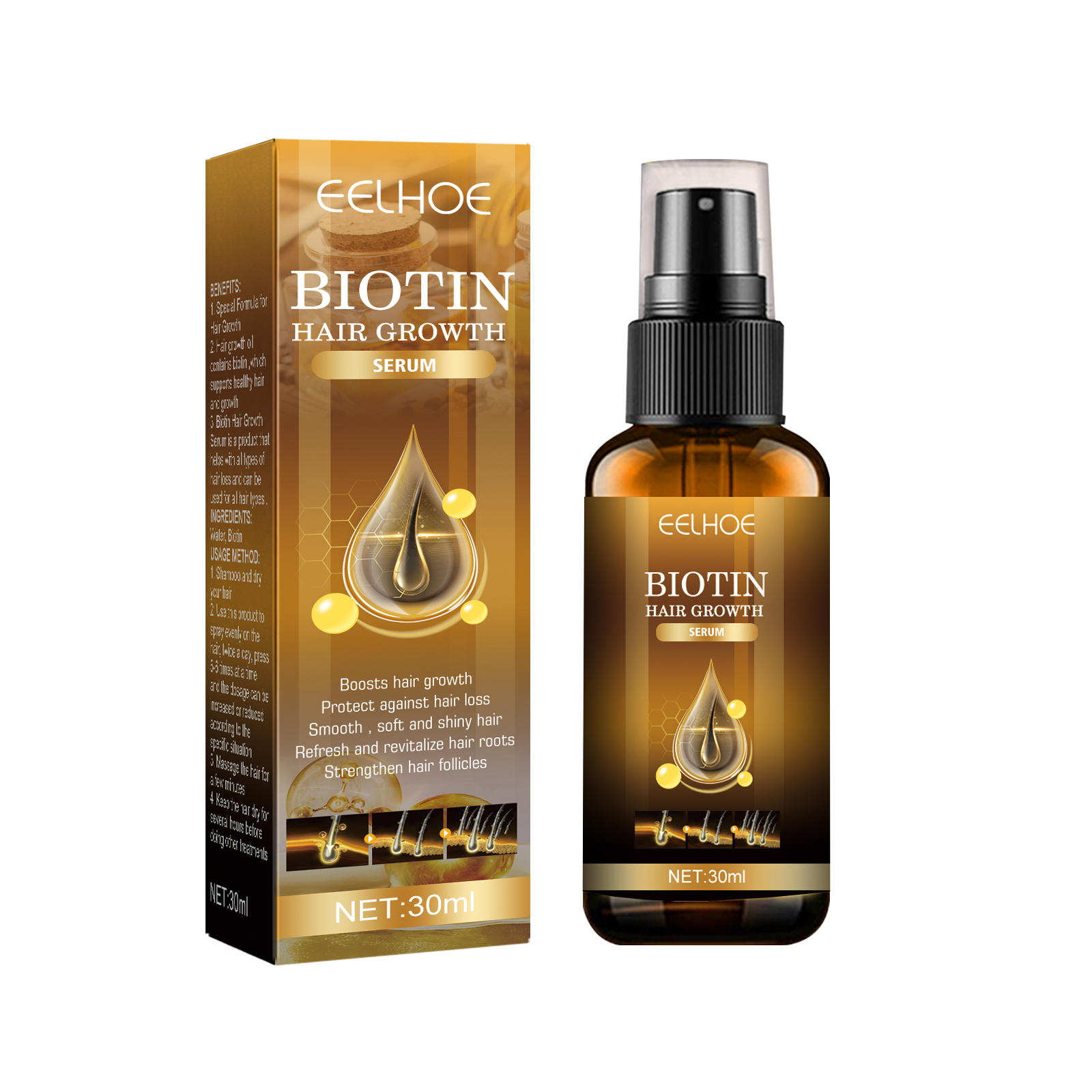 Eelhoe Biotin Hair Growth Spra - Hair Care For Hair Fall 리뷰 및 가격