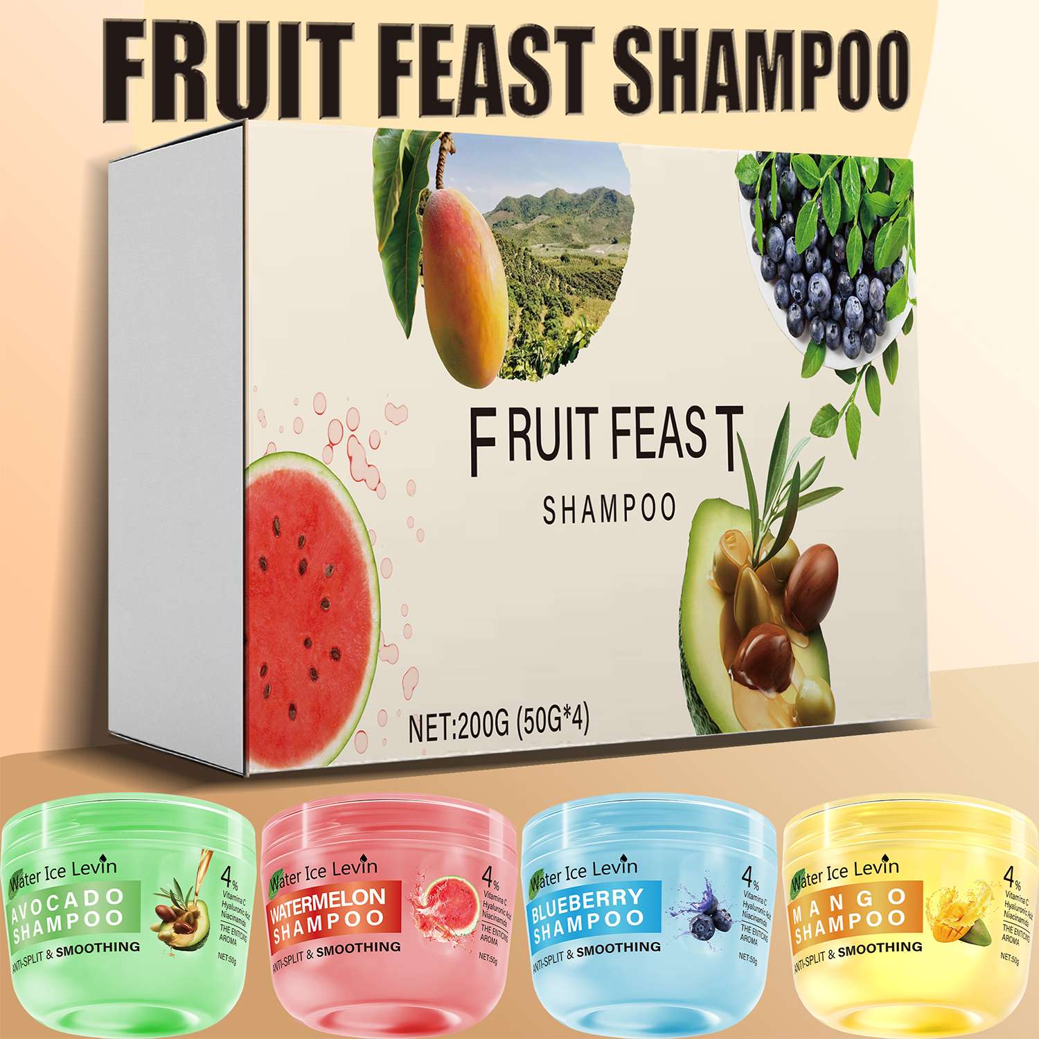 Tropical Fruit Shampoo Set - D - Hair Care For Hair Fall 리뷰 및 가격