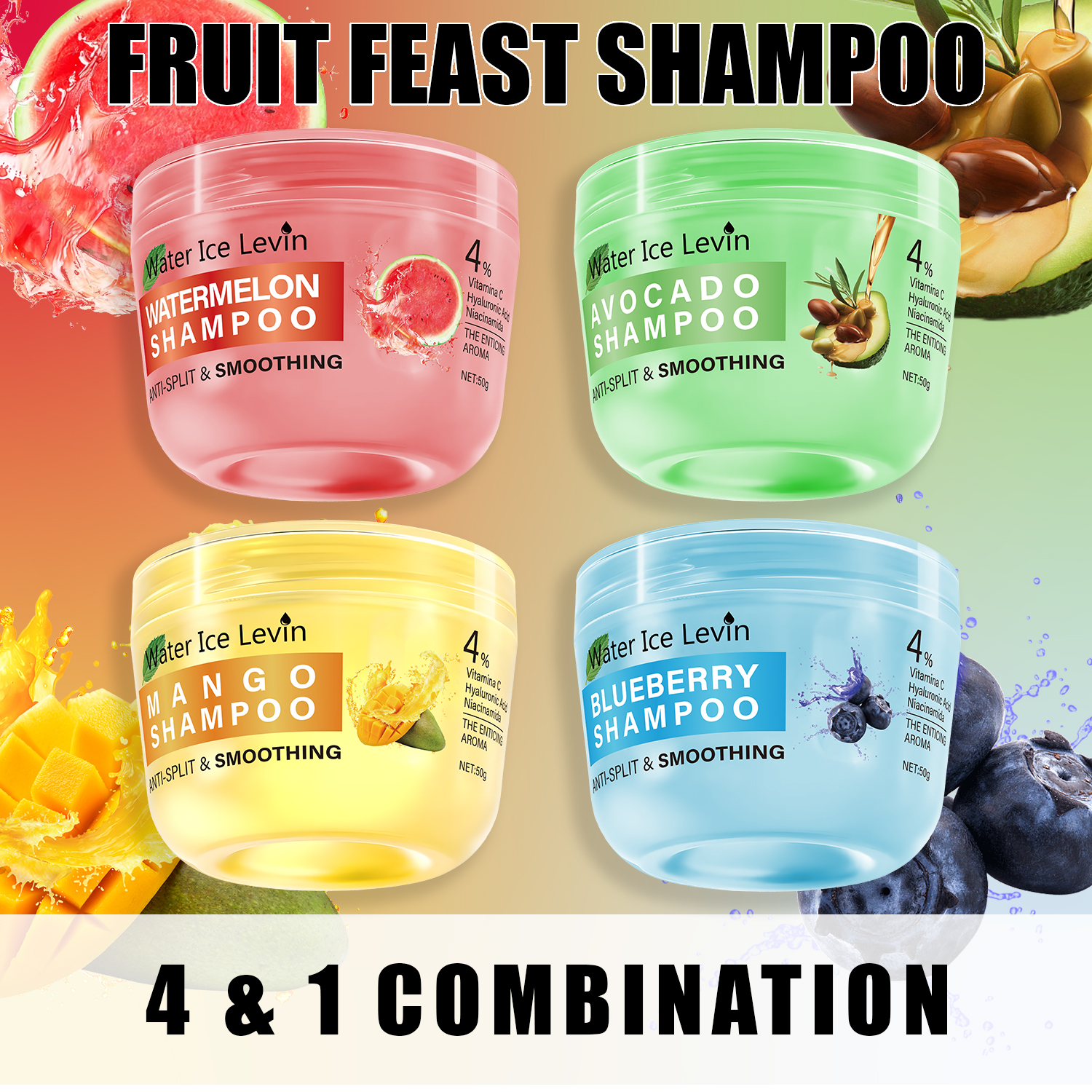 Tropical Fruit Shampoo Set - D - Hair Care For Hair Fall 리뷰 및 가격