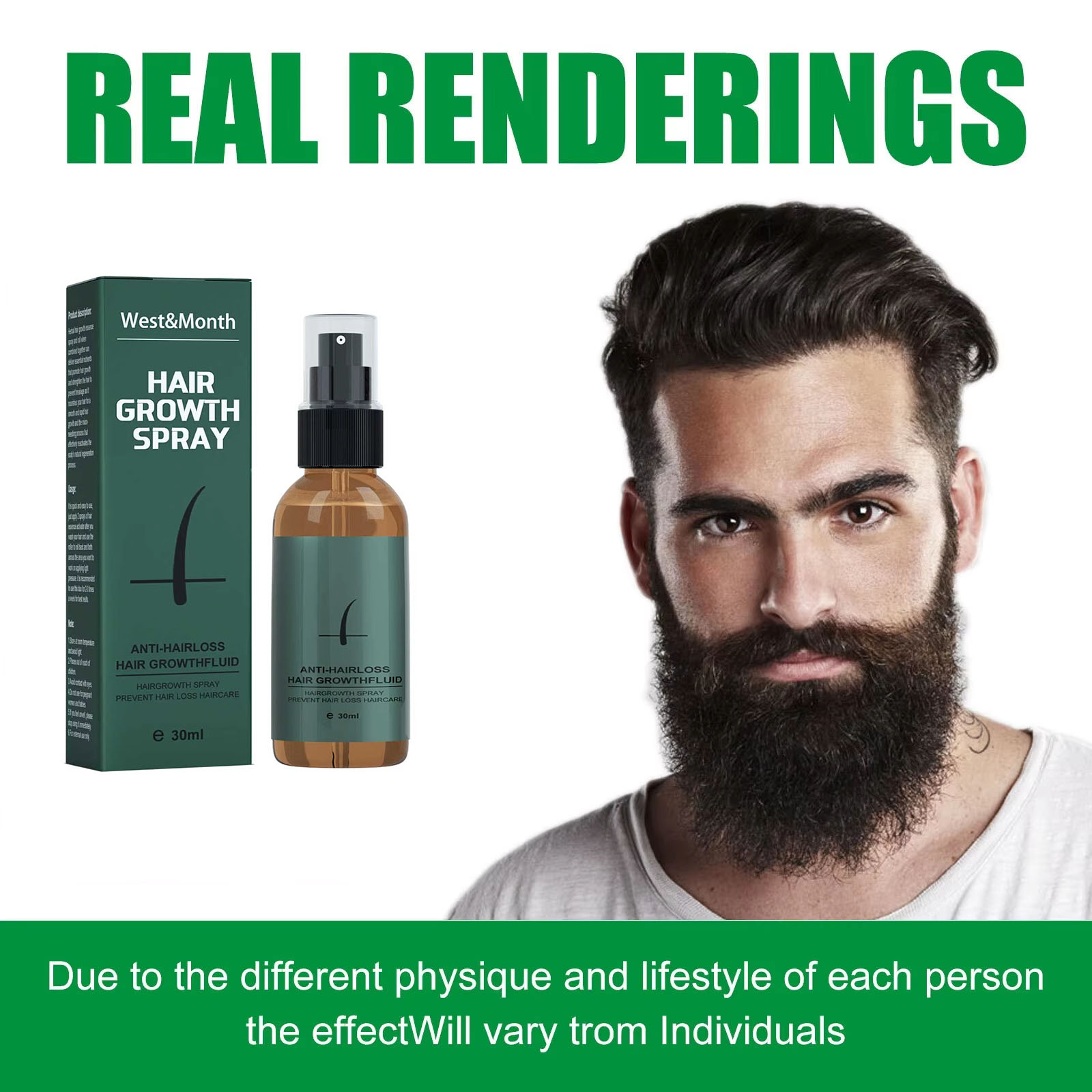 Natural Men Beard Growth Rolle - Caffeine Hair Serum 리뷰 및 가격