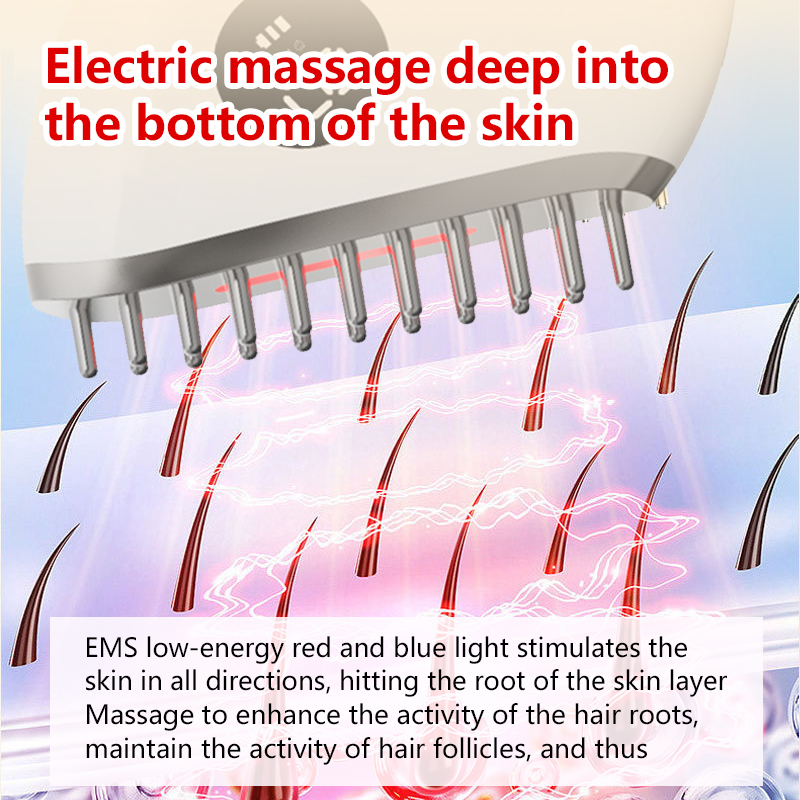 Electric Hair Growth Comb Red  - Hair Care For Hair Growth 리뷰 및 가격