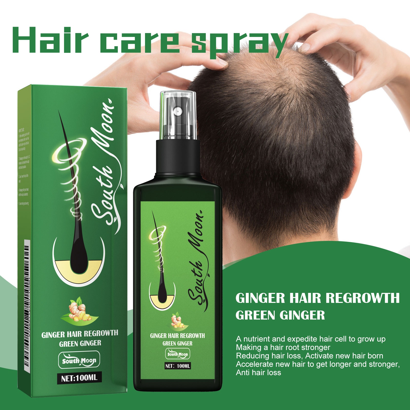 Ginger Hair Density Serum Spra - Hair Care For Hair Fall 리뷰 및 가격
