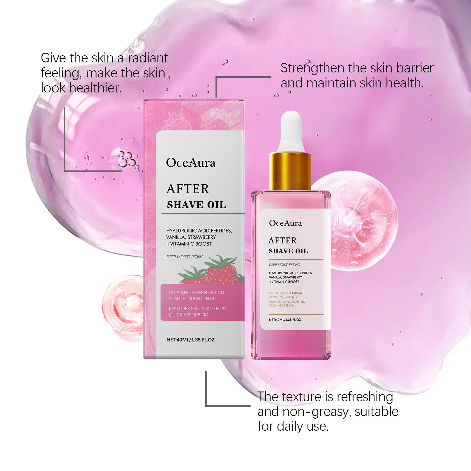 Oceaura Strawberry Scent Hair  - Caffeine Hair Serum 리뷰 및 가격