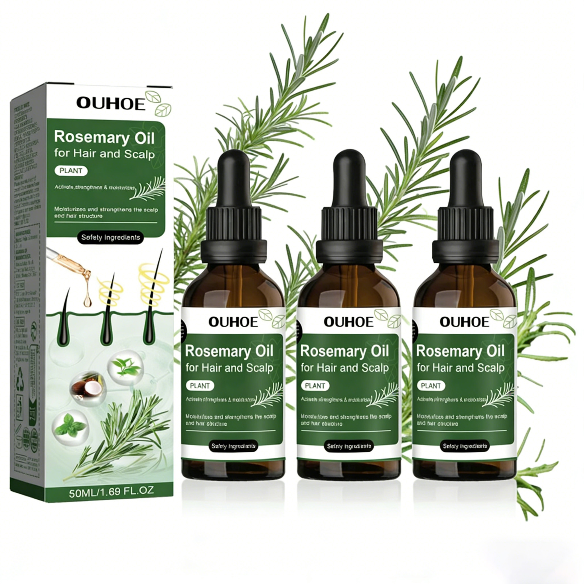 Rosemary Hair Growth Oil Hair  - Caffeine Hair Serum 리뷰 및 가격