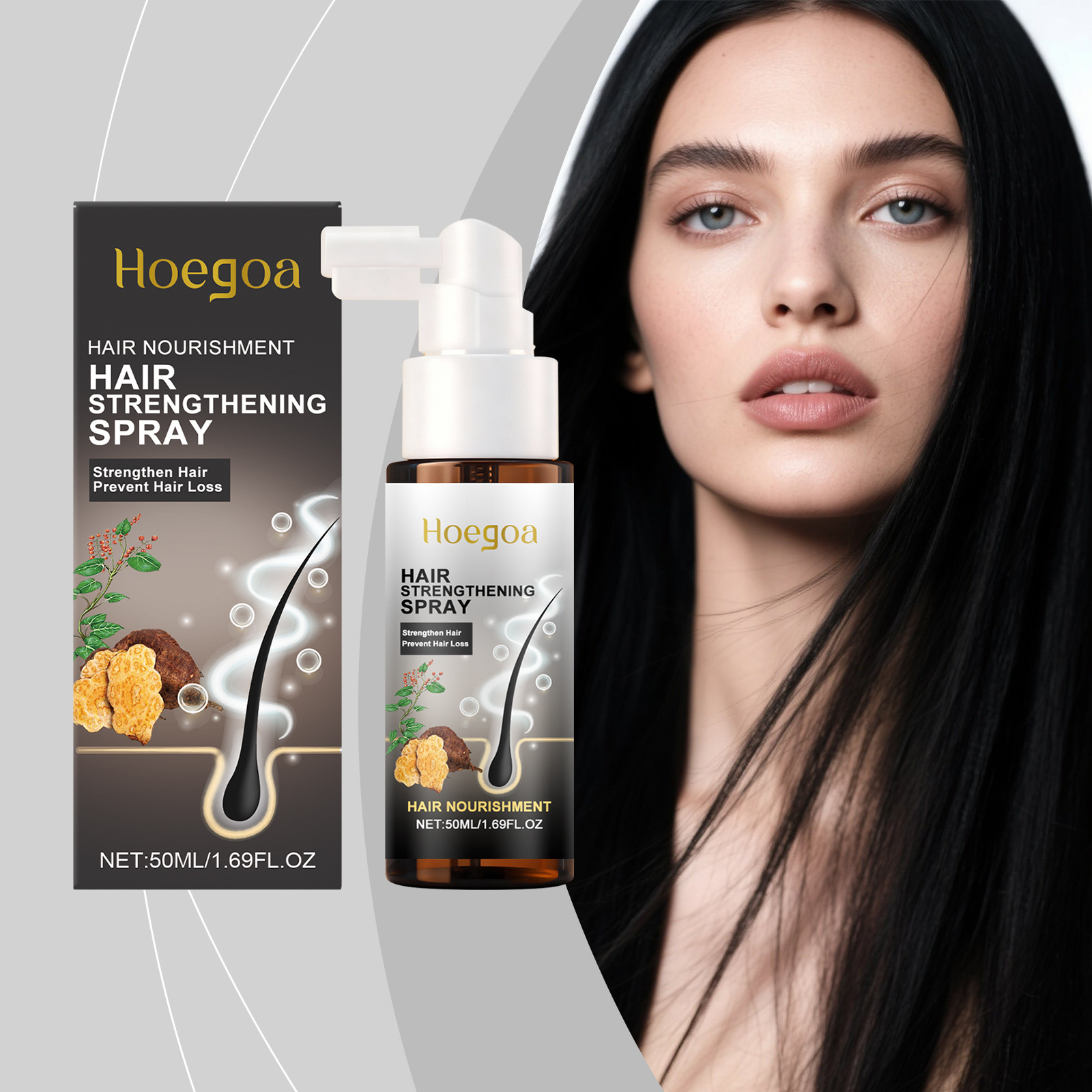 Hoegoa Hair Strengthening Spra - Hair Care For Hair Fall 리뷰 및 가격