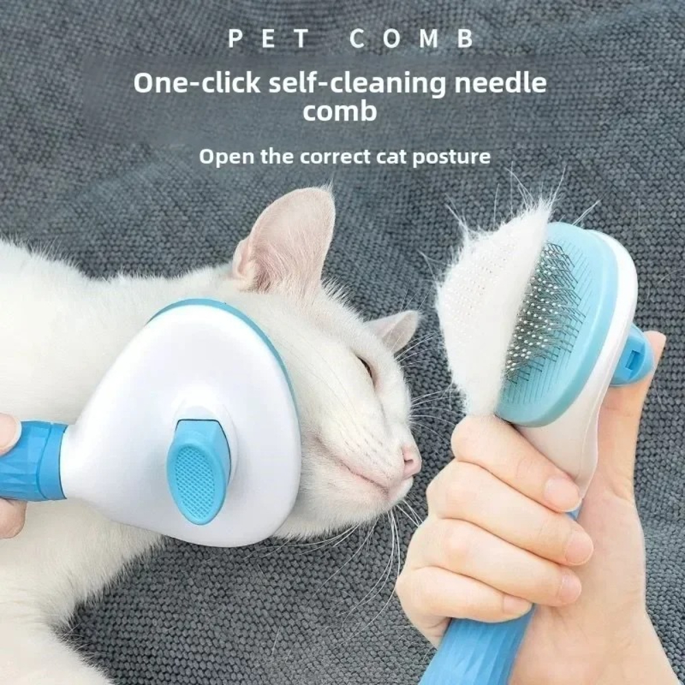 Pet Grooming Brush Self Cleani - Hair Care Is Self Care 리뷰 및 가격