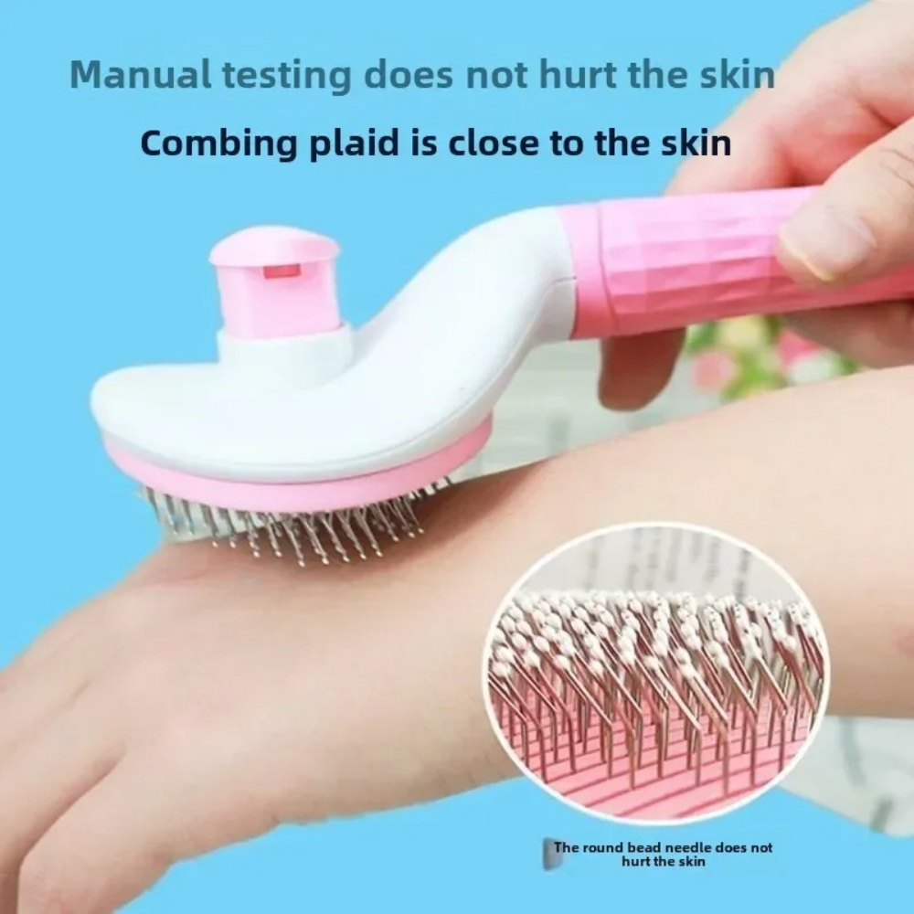 Pet Grooming Brush Self Cleani - Hair Care Is Self Care 리뷰 및 가격