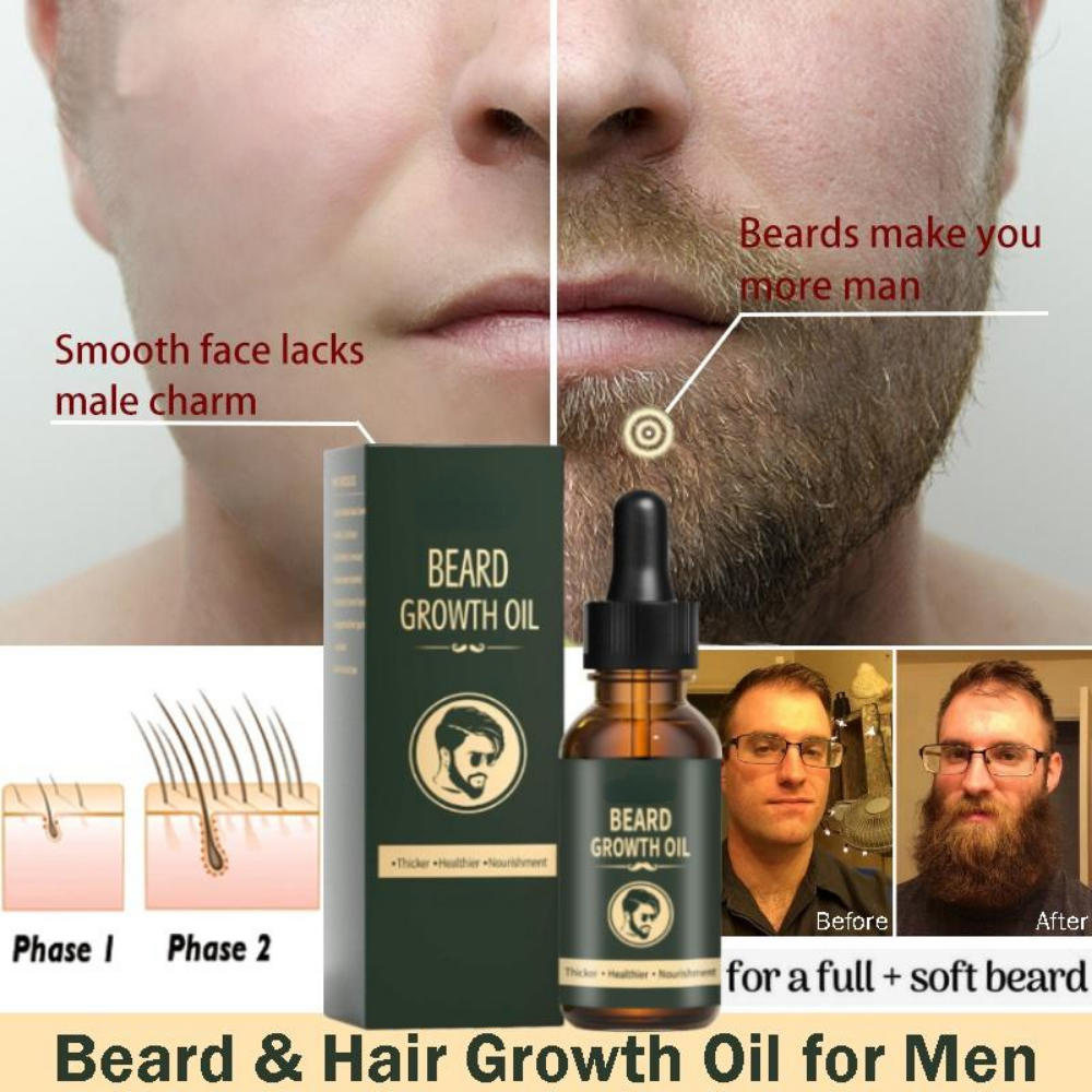 Fast Beard Growth Oil Beard Oi - Caffeine Hair Serum 리뷰 및 가격